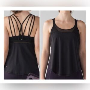 Lululemon Athletica Black Anew Singlet EUC